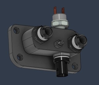 Płytka odbioru do relokacji filtra oleju (silniki: MZR / Duratec)